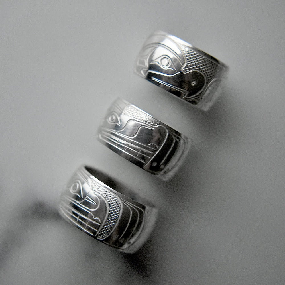 Wide Domed Totem Ring - Travis Henry - Magpie Jewellery