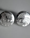 Extra Large Round & Oval Totem Studs - Magpie Jewellery