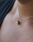 Tiny Silver Acorn Charm Necklace - Magpie Jewellery
