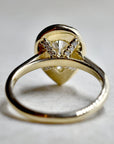0.94ct Lab-Grown Pear-Shaped Diamond Halo Engagement Ring - Magpie Jewellery