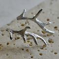 Silver Antler Climbers - Magpie Jewellery