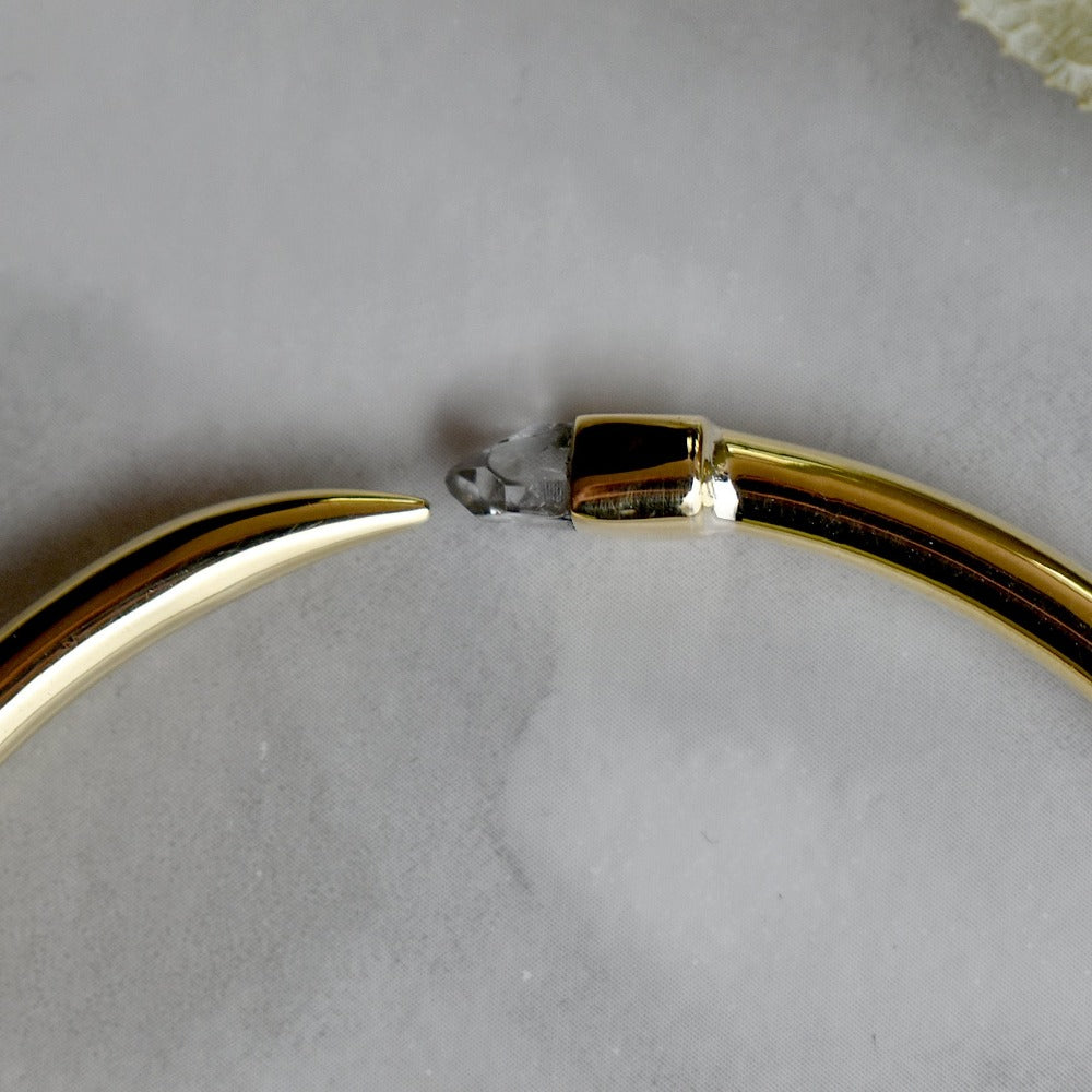 Quartz Tusk Wrap Bangle - Magpie Jewellery