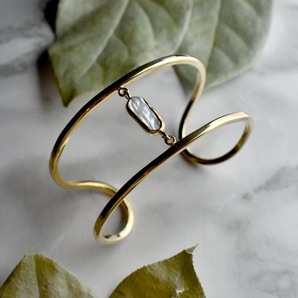 Ilumina Gemstone Cuff Bracelet - Magpie Jewellery