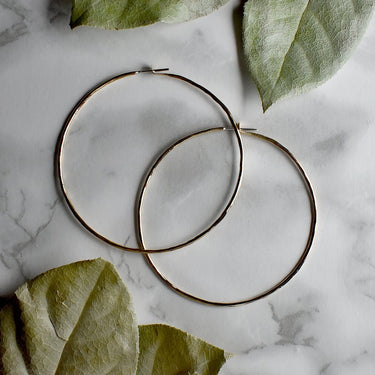 Carladonna Hammered Hoops - Magpie Jewellery