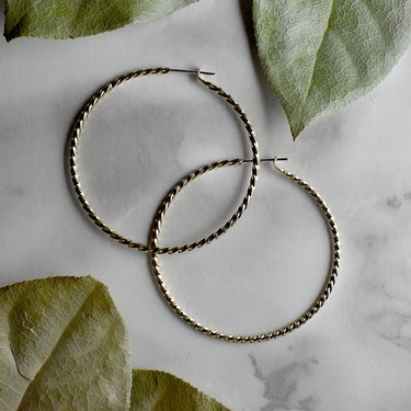 Twist Hoops - Magpie Jewellery