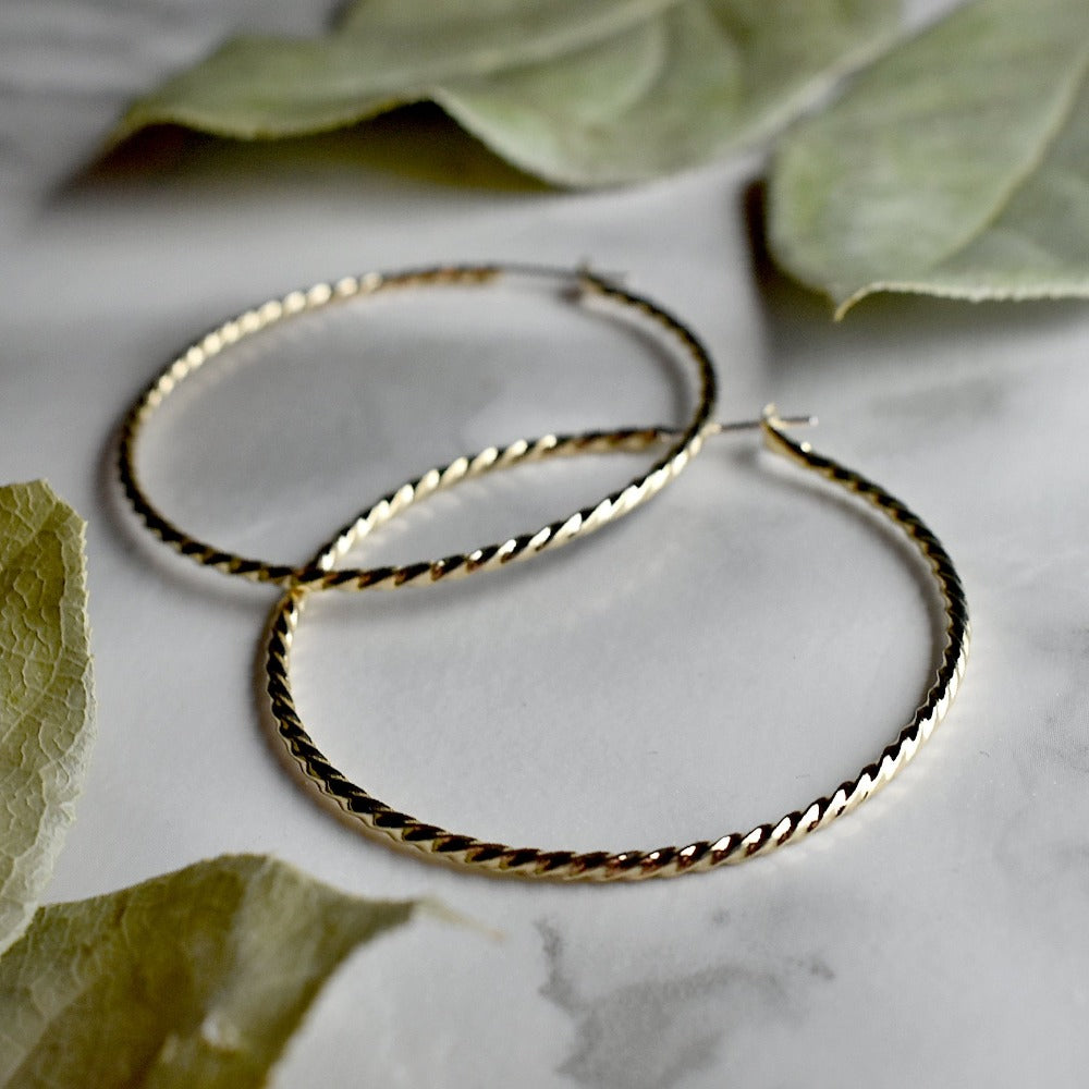 Twist Hoops - Magpie Jewellery