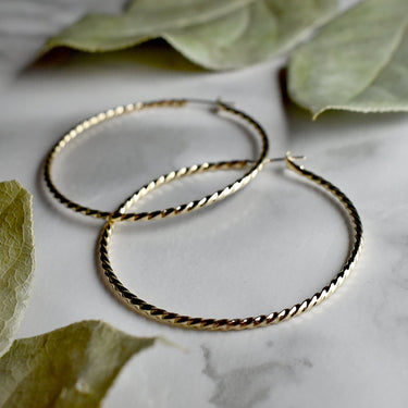 Twist Hoops - Magpie Jewellery