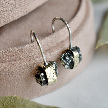 Jacinta Pyrite Drop Earring - Magpie Jewellery