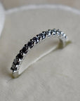 14k White Gold Partial Eternity Band - Magpie Jewellery