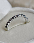 14k White Gold Partial Eternity Band - Magpie Jewellery