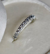 14k White Gold Partial Eternity Band - Magpie Jewellery