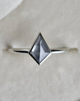 Pale Grey Kite Diamond Engagement Ring - Magpie Jewellery