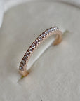 Fine 14k Rose Gold Partial Eternity Band - Magpie Jewellery