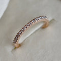 Fine 14k Rose Gold Partial Eternity Band - Magpie Jewellery