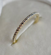 Fine 14k Yellow Gold Partial Eternity Band - Magpie Jewellery