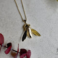 14ky Sculptural Bee Necklace - Magpie Jewellery