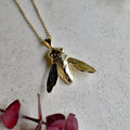 14ky Sculptural Bee Necklace - Magpie Jewellery