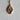 14ky 'Spoon' Nugget Necklace with Lilac Sapphire - Magpie Jewellery