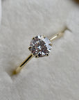 1.06ct Petal Set Lab-Grown Diamond Solitaire Engagement Ring - Magpie Jewellery