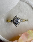 0.53ct Two-Tone Venise Frame Engagement Ring - Magpie Jewellery