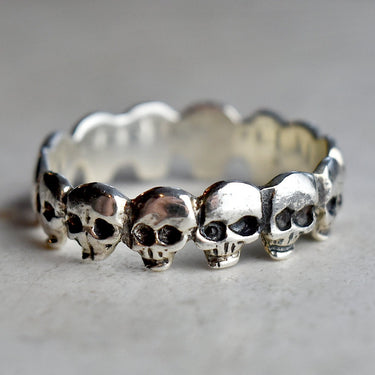 Multi Skull Ring - Magpie Jewellery