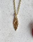 Golden Leaf Necklace - Magpie Jewellery