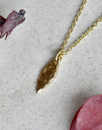 Golden Leaf Necklace - Magpie Jewellery