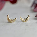 Tiny Moon Studs - Magpie Jewellery