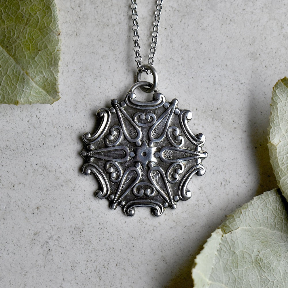 Star of David Die Struck Silver Necklace - Magpie Jewellery