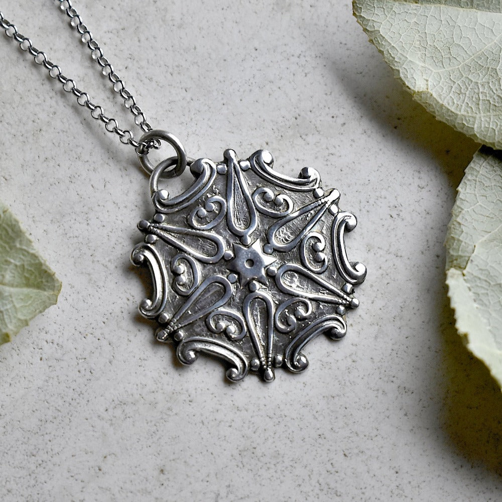 Star of David Die Struck Silver Necklace - Magpie Jewellery