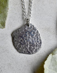 'Concrete' Patterned Pendant Necklace - Magpie Jewellery