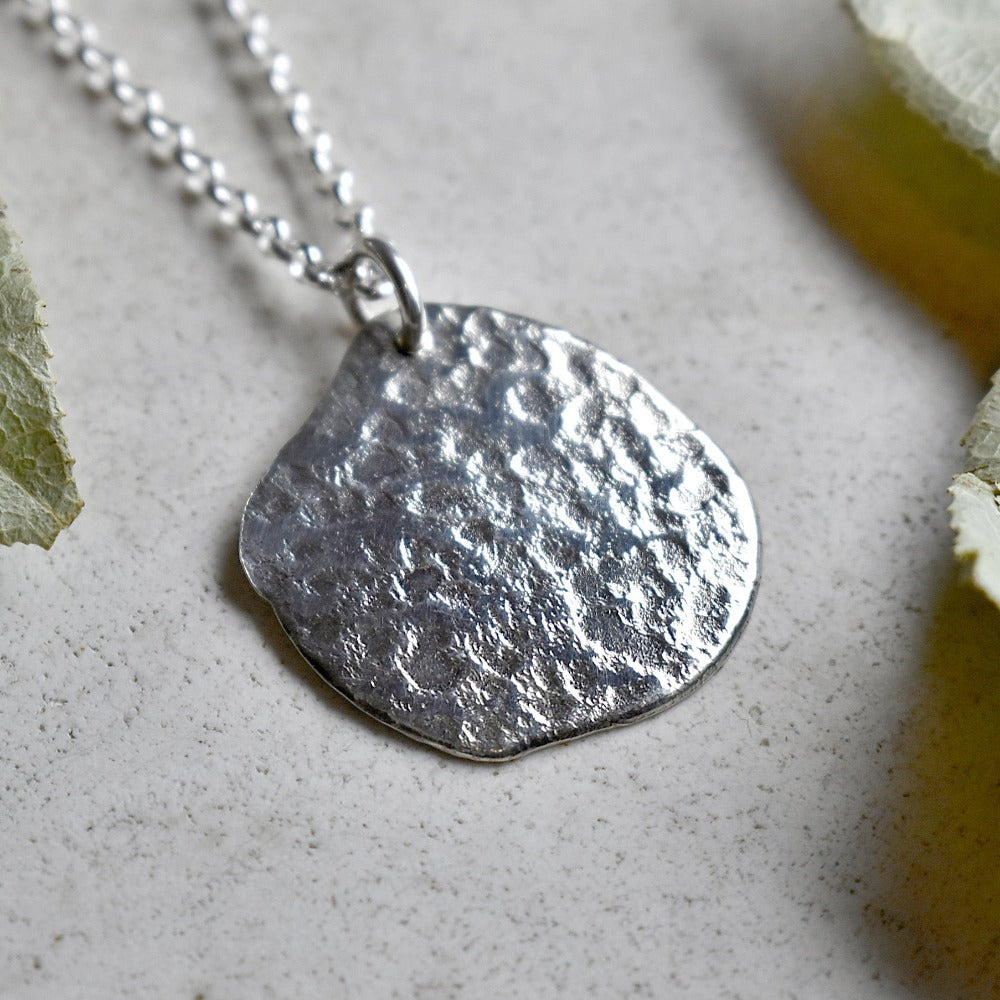 &#39;Concrete&#39; Patterned Pendant Necklace - Magpie Jewellery