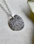 'Concrete' Small Patterned Pendant Necklace - Magpie Jewellery