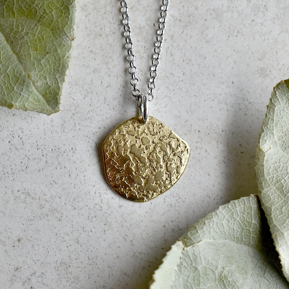 &#39;Ashes&#39; Small Patterned Pendant Necklace - Magpie Jewellery