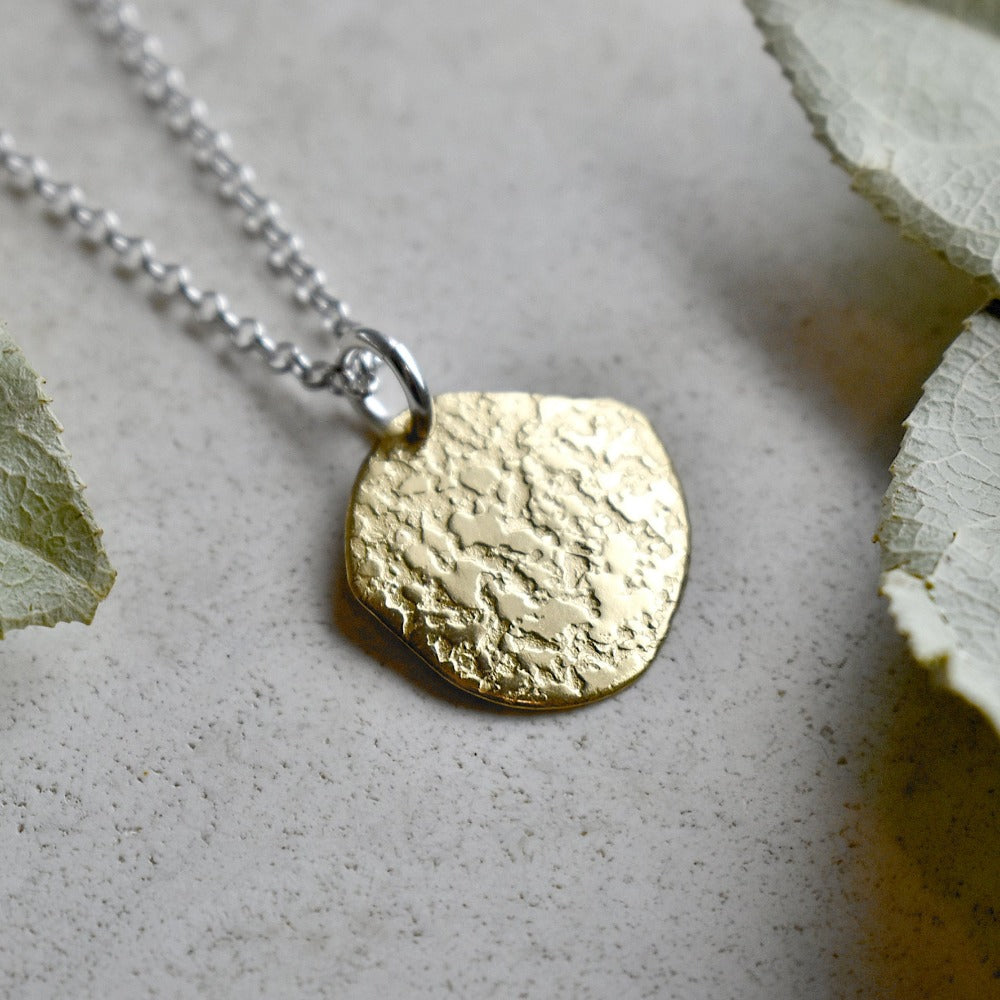 &#39;Ashes&#39; Small Patterned Pendant Necklace - Magpie Jewellery