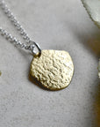 'Ashes' Small Patterned Pendant Necklace - Magpie Jewellery