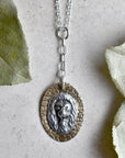 'Lion' Die Struck Y-Chain Necklace - Magpie Jewellery