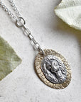 'Lion' Die Struck Y-Chain Necklace - Magpie Jewellery