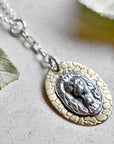 'Lion' Die Struck Y-Chain Necklace - Magpie Jewellery