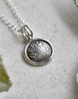 'Beauty' Tiny Die Struck Silver Necklace - Magpie Jewellery
