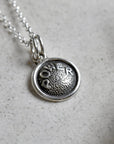 'Power' Tiny Die Struck Silver Necklace - Magpie Jewellery