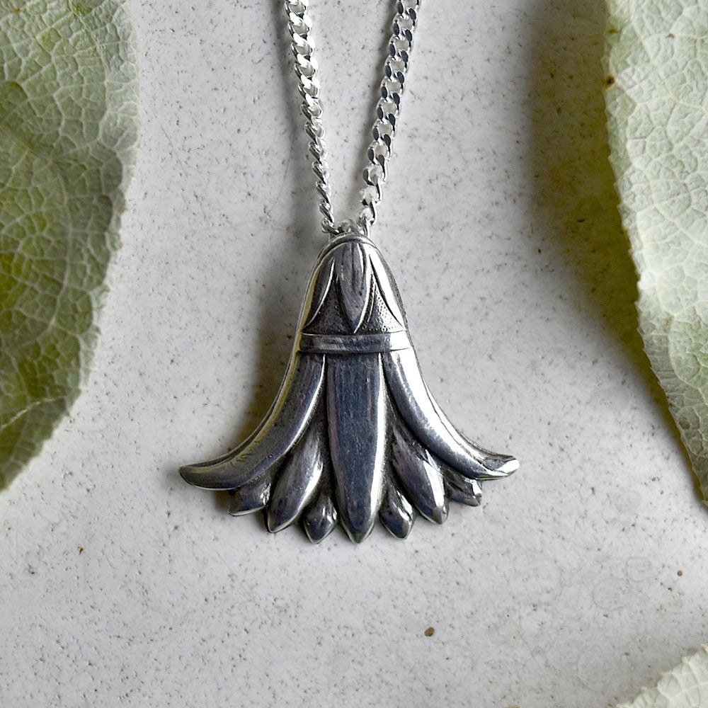'Egyptian Revival' Die Struck Silver Necklace - Magpie Jewellery