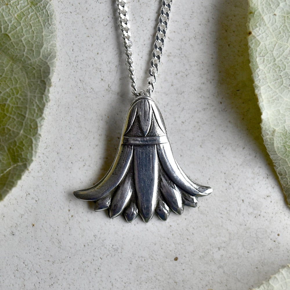 &#39;Egyptian Revival&#39; Die Struck Silver Necklace - Magpie Jewellery