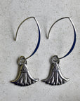 'Egyptian Revival' Silver Drop Earrings - Magpie Jewellery