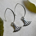 'Egyptian Revival' Silver Drop Earrings - Magpie Jewellery