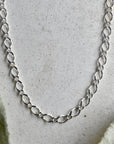 Silver Semi-Twisted Oval Link Chain - Magpie Jewellery