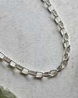 Silver Oval Rolo Link Chain - Magpie Jewellery