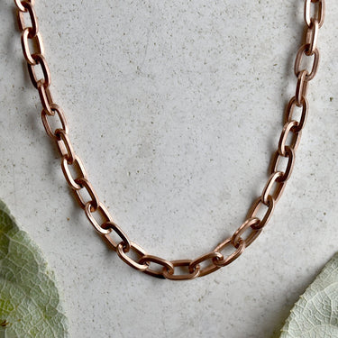 Copper Heavy Gauge Link Chain - Magpie Jewellery