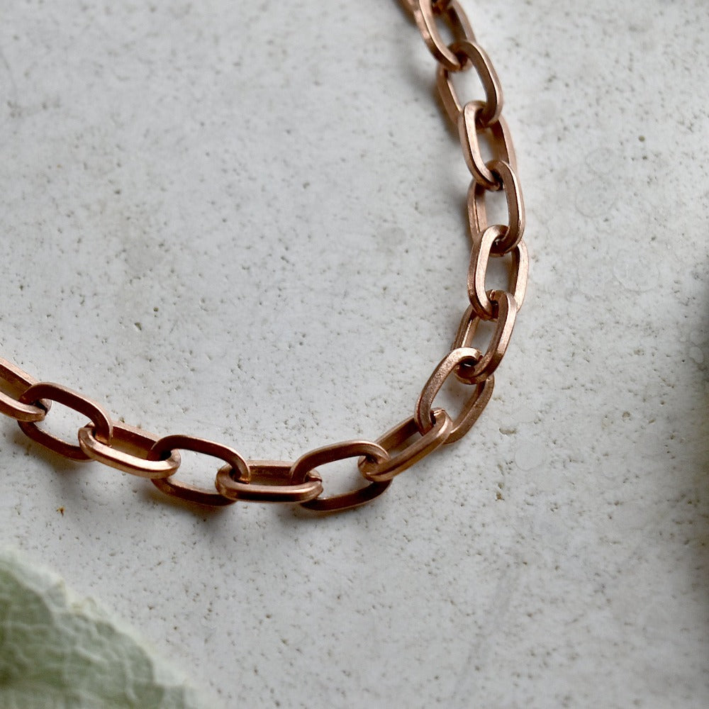 Copper Heavy Gauge Link Chain - Magpie Jewellery