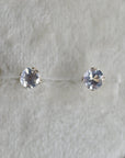14k Claw-Set Moonstone Studs - Magpie Jewellery